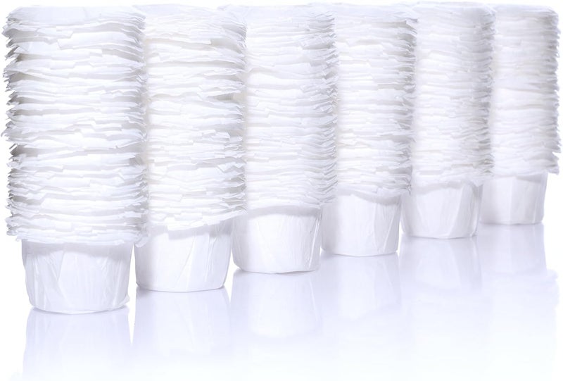 GoodCups Disposable K Cup Filters, 300 Count Disposable Paper Filters for Keurig Reusable K Cups, White - Image 1